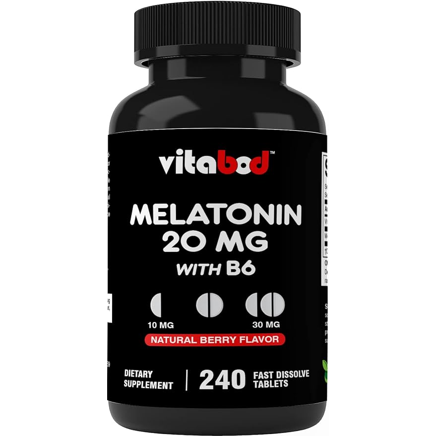 Vitabod | Melatonin 20mg | 240 Fast Dissolve Tablets