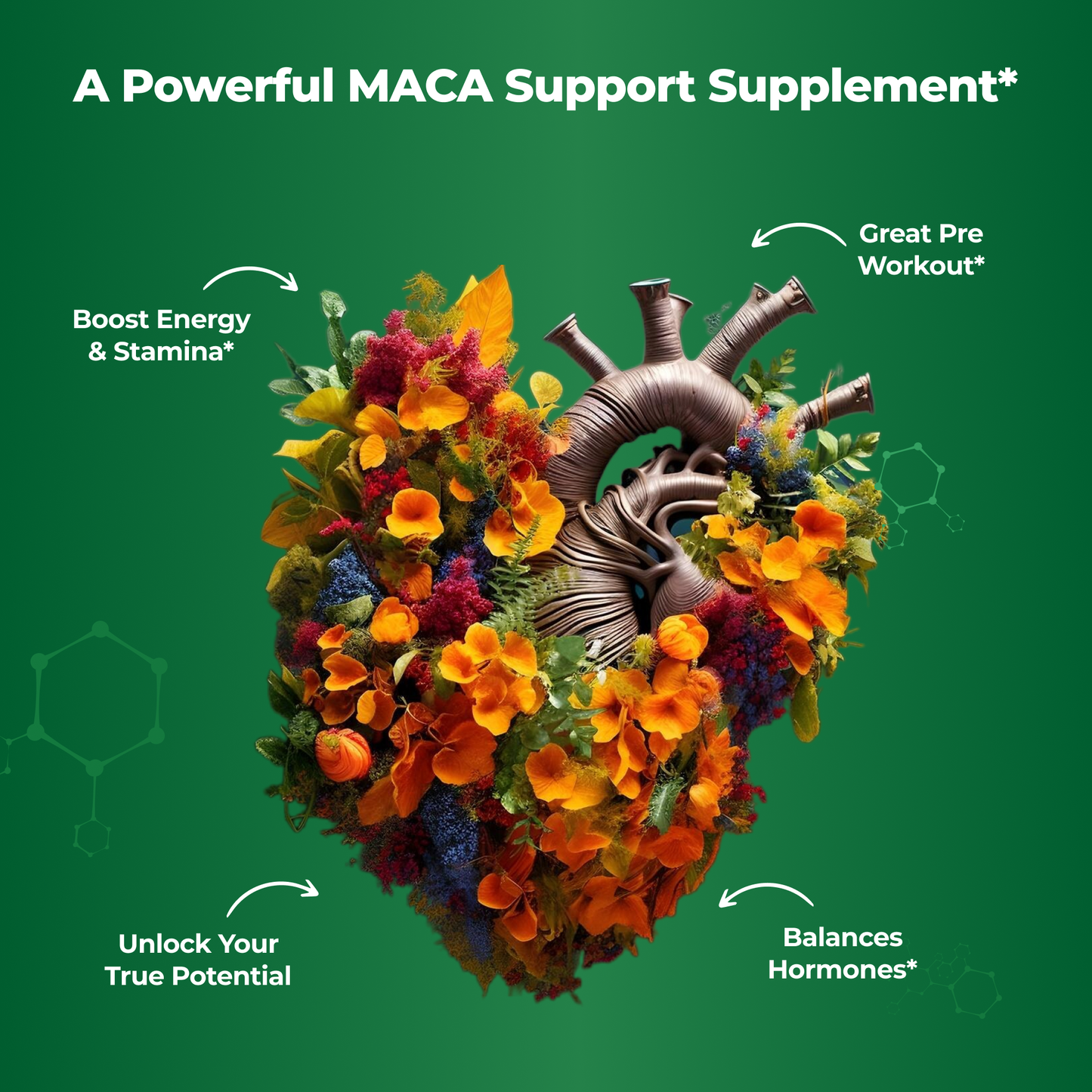 MACA, ASHWAGANDHA, FENUGREEK BLEND 1400MG 60CAPS - 17-in-1 Sexual Enhancement Supplement – Libido Booster for Men and Women