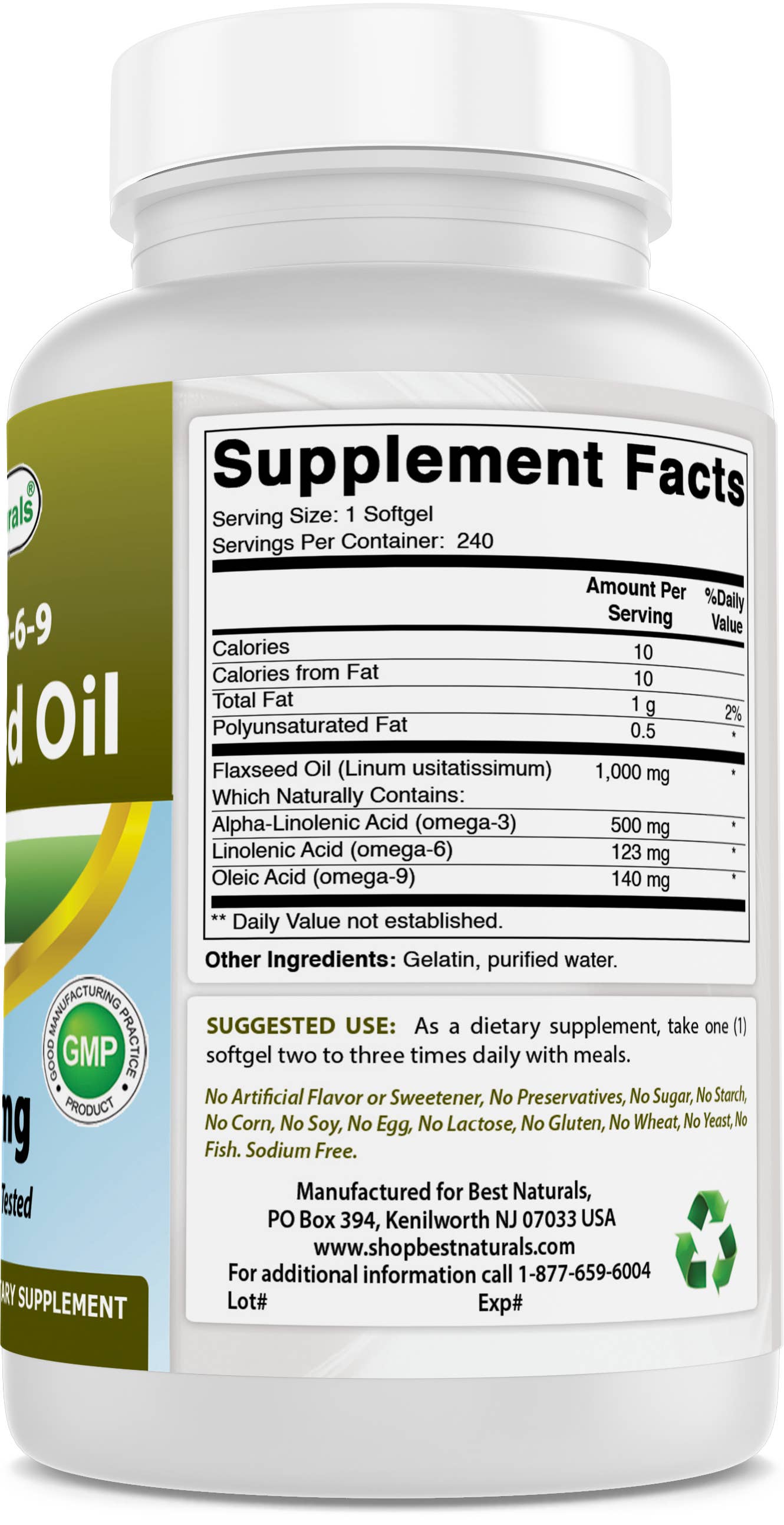 OMEGA 3-6-9 FLAXSEED OIL 240CAPS