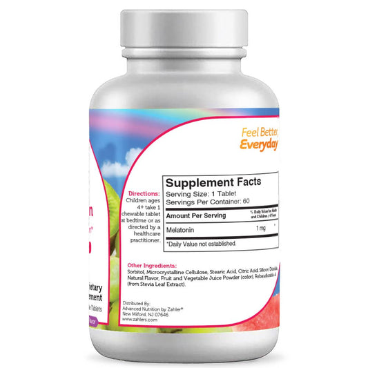 Junior Melatonin, Grape Flavour 60 Chewable Tablets