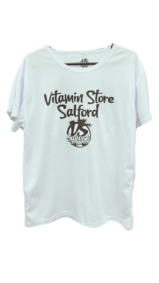 Straight outta Salford VITAMIN STORE SALFORD TSHIRT WHITE