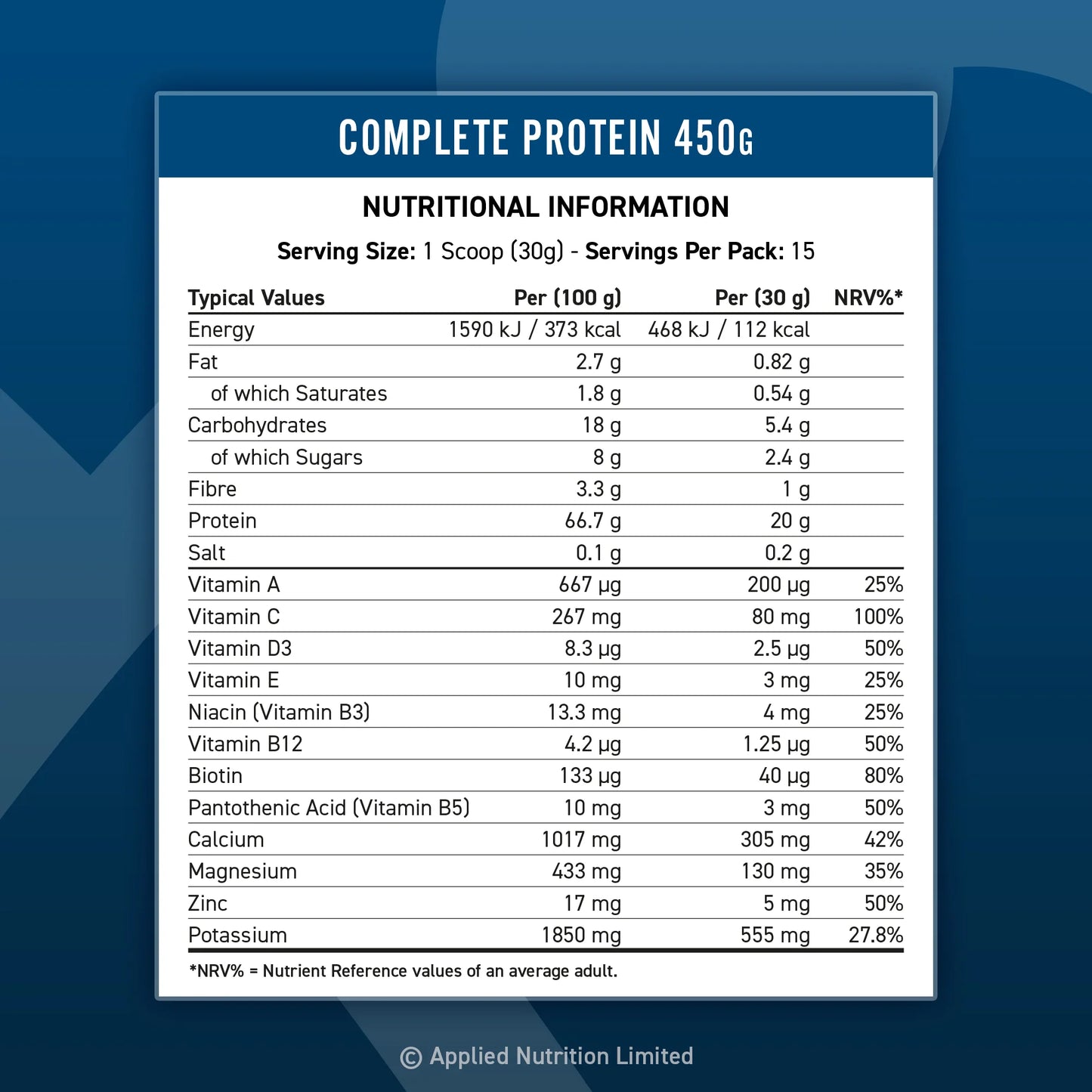 COMPLETE PROTEIN 450G
