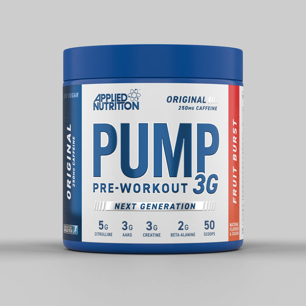 PUMP 3G 375G Energy Supplement - Fruit Burst & Icy Blue Raz Flavors