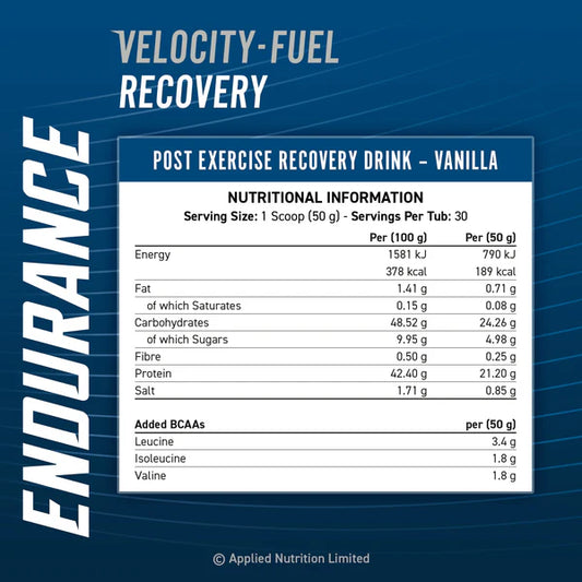 ENDURANCE RECOVERY 1.5KG POST EXERCISE RECOVERY DRINK WITH PROTEIN & CARBOHYDRATES