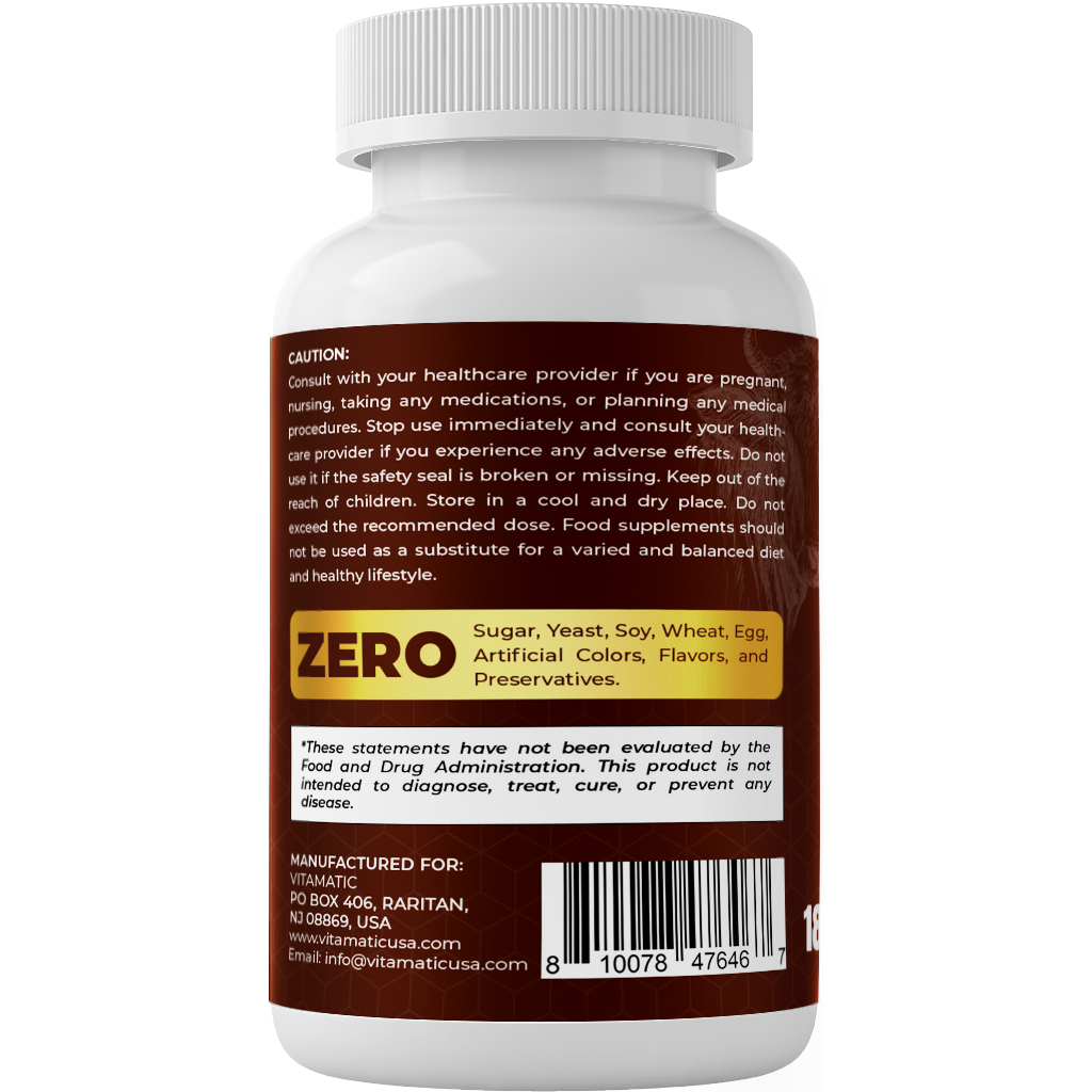 Grass Fed Beef Heart with Liver - 180 Capsules