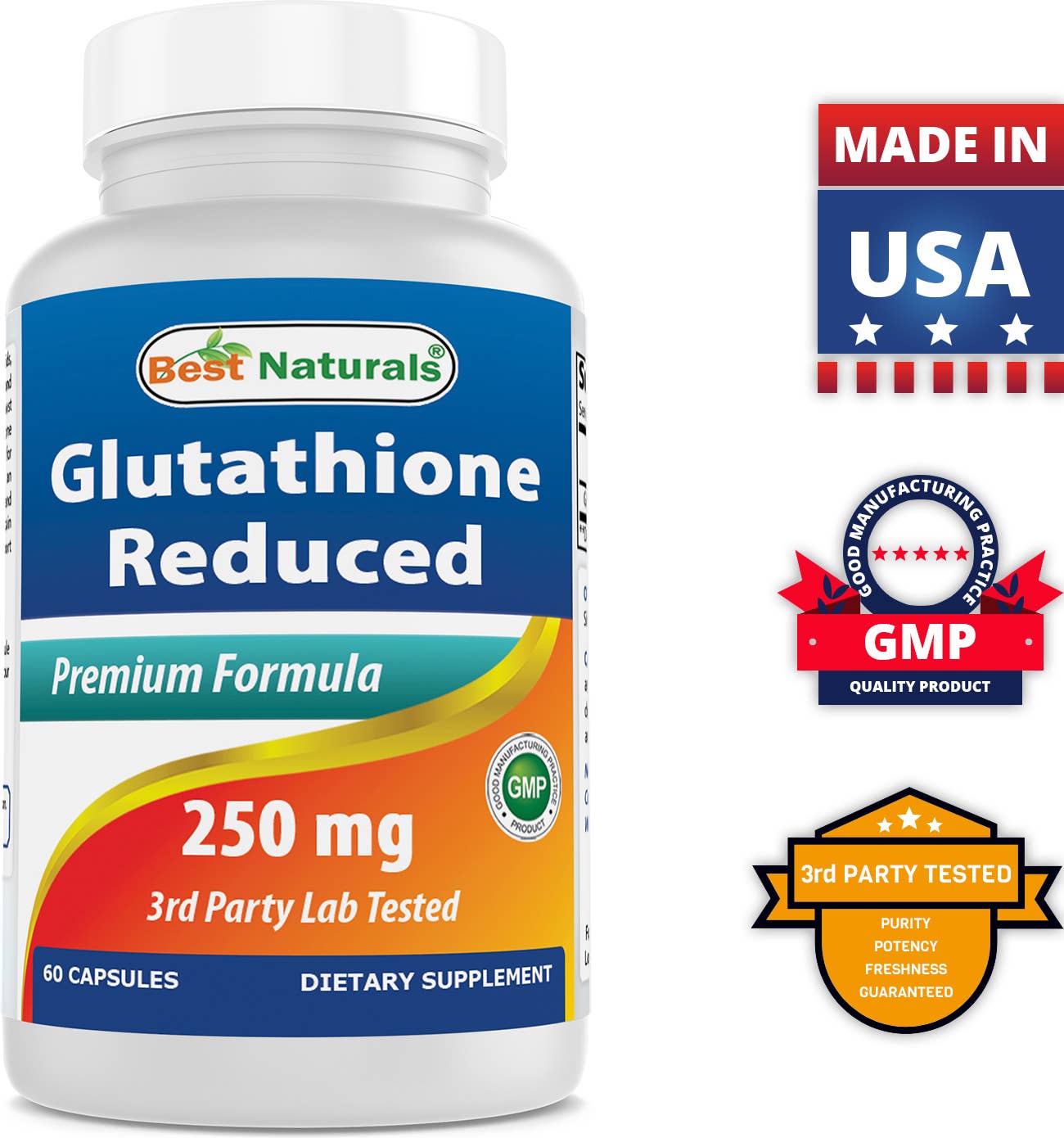 GLUTATHIONE REDUCED 250MG 60 CAPS