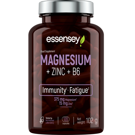 MAGNESIUM + ZINC + B6 120 CAPSULES