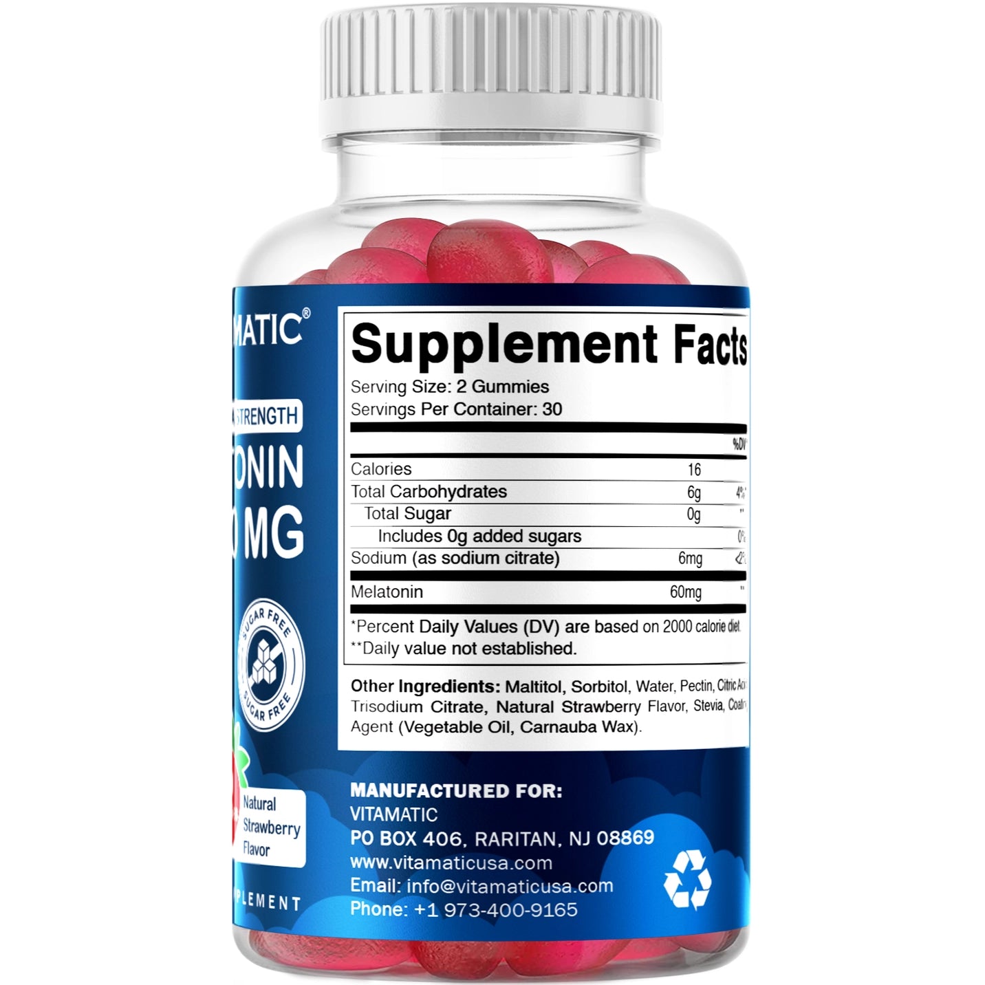 EXTRA STRENGTH MELATONIN 60 MG 60 GUMMIES