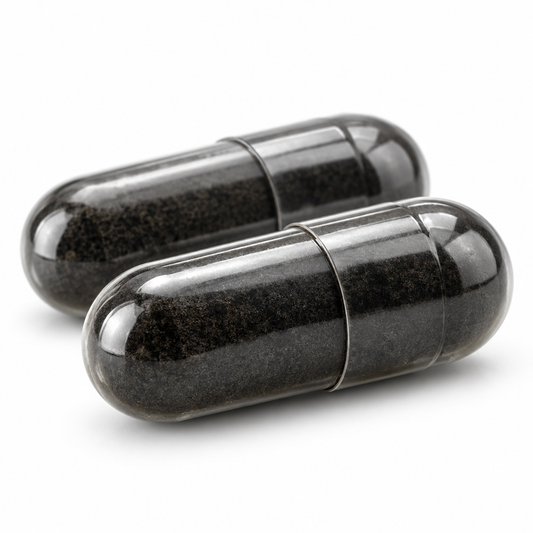 GABA 750 capsule macro close-up