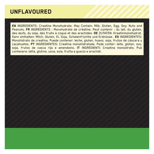 MICRONIZED CREATINE POWDER 317G OPTIMUM NUTRITION