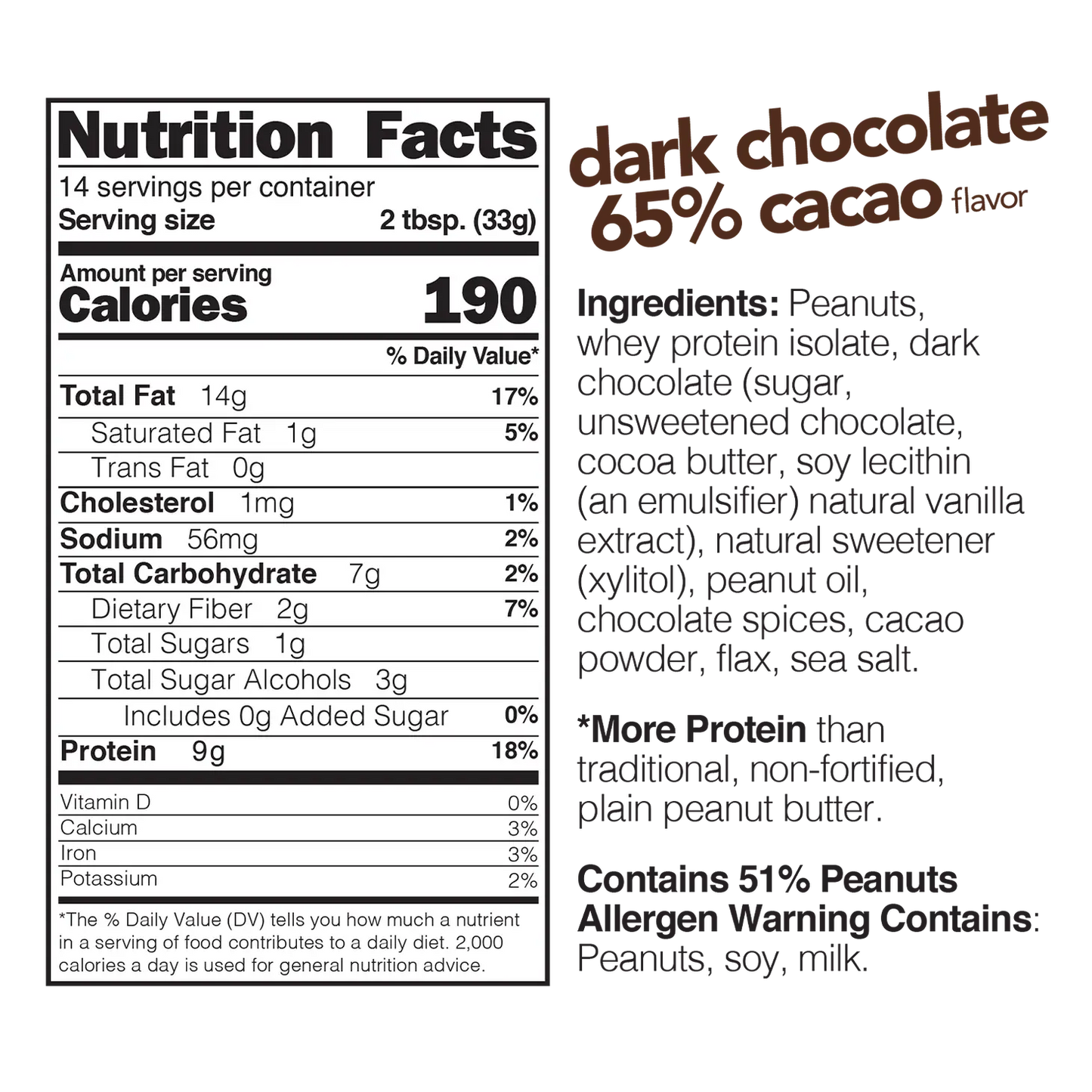 NUTS'N MORE 454G DARK CHOCOLATE