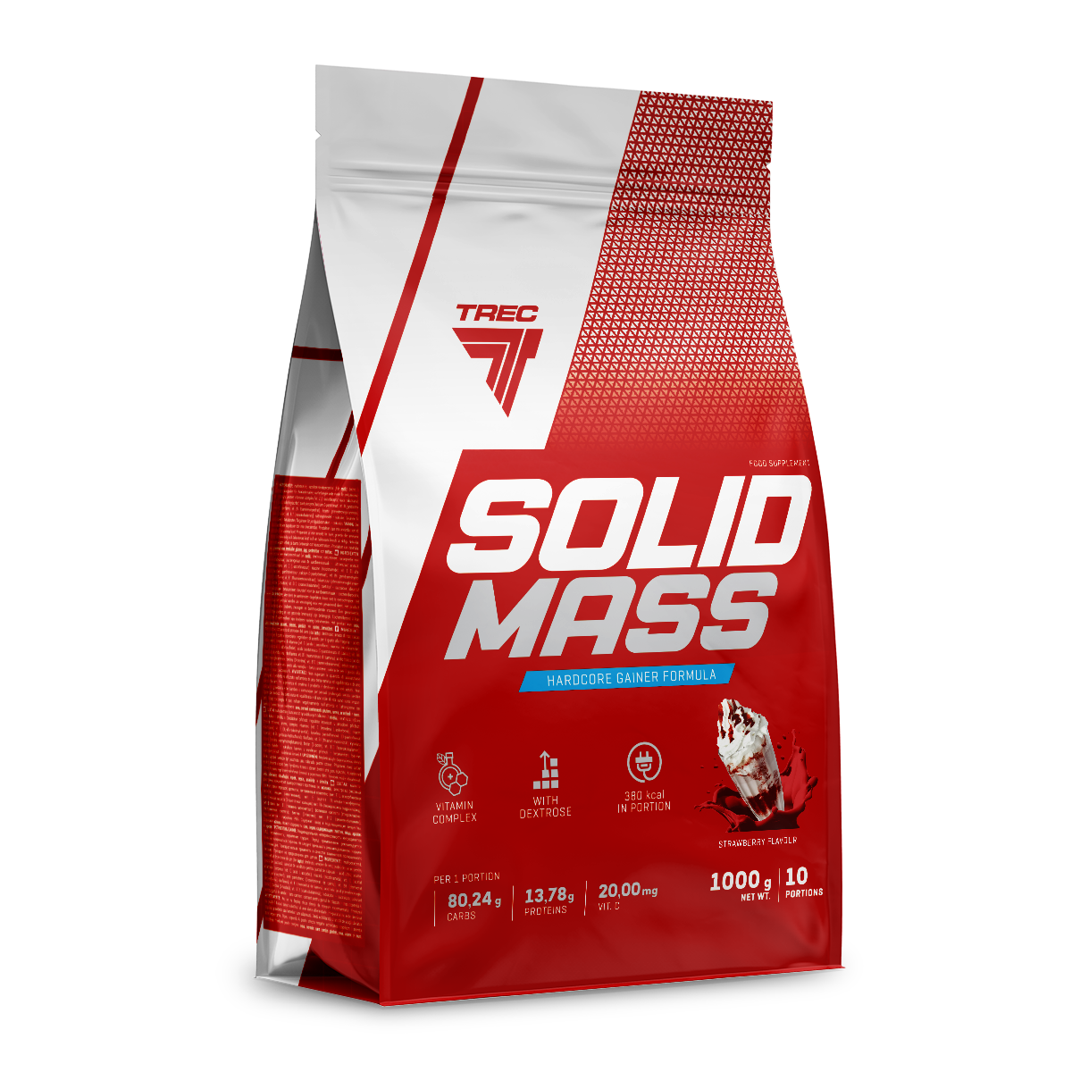 SOLID MASS 1kg/3kg/5,8kg High calorie protein gainer