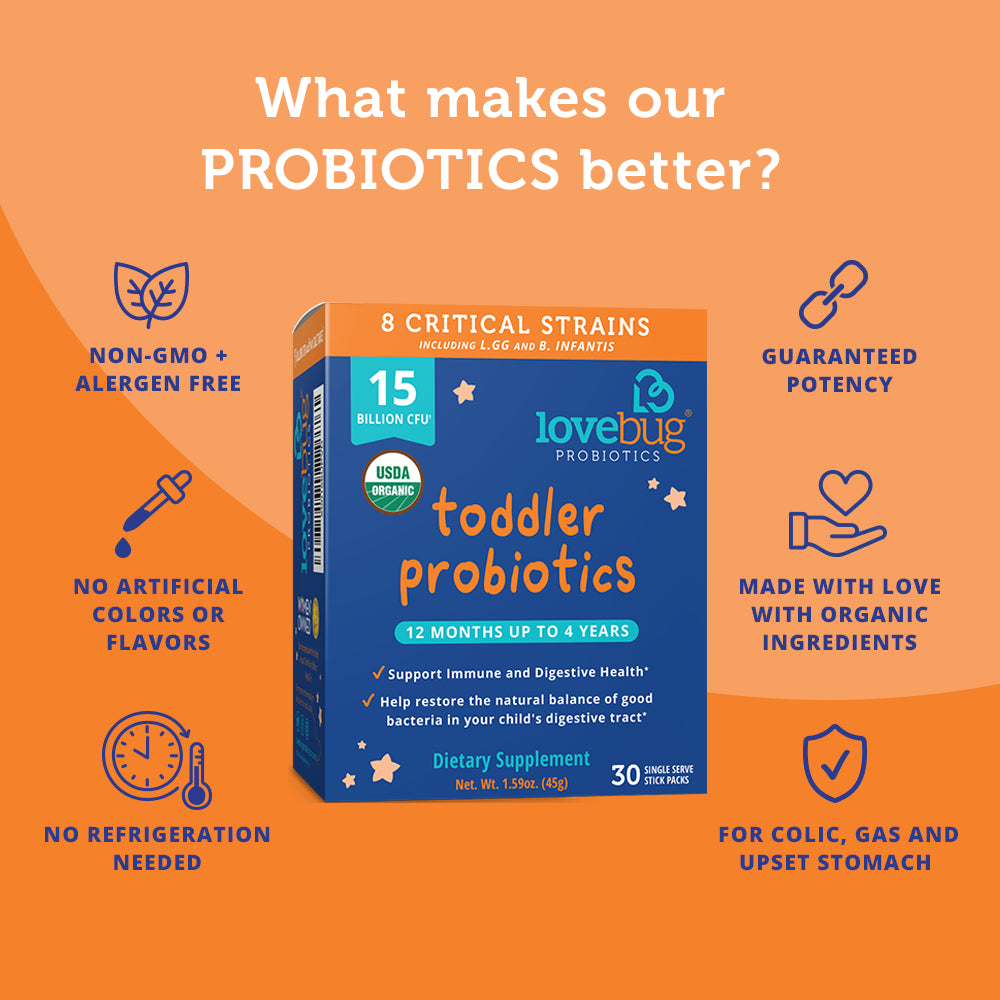 TODDLER PROBIOTICS 30 SINGLE SERVING STICKS