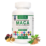 MACA, ASHWAGANDHA, FENUGREEK BLEND 1400MG 60CAPS - 17-in-1 Sexual Enhancement Supplement – Libido Booster for Men and Women