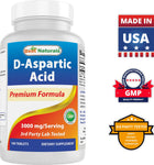 D-ASPARTIC ACID 180 TABLETS