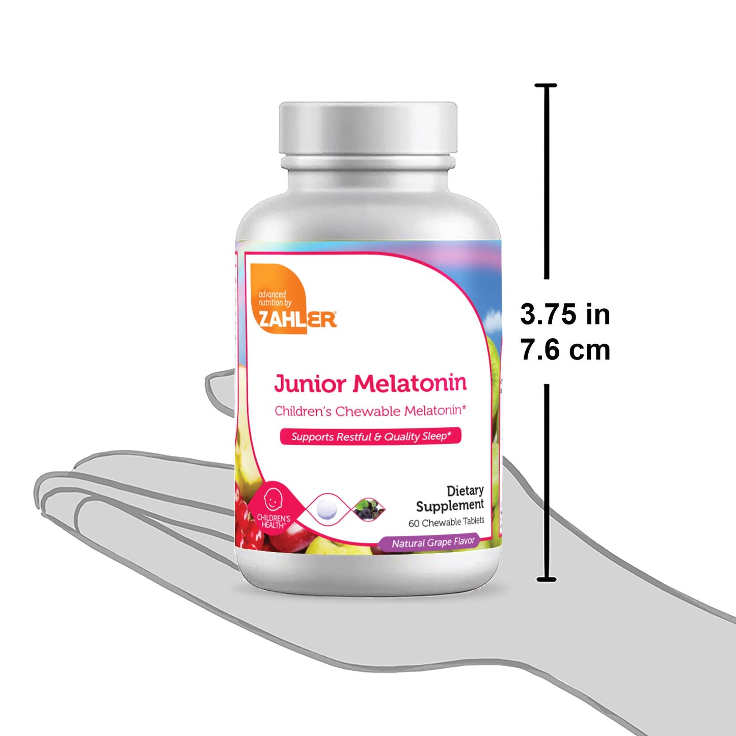 Junior Melatonin, Grape Flavour 60 Chewable Tablets