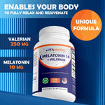 Vitamatic Melatonin with Valerian Root 4:1 Extract - 120 Tab