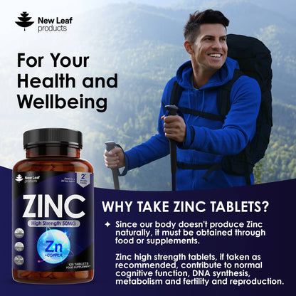 ZINC 50MG 120 TABS