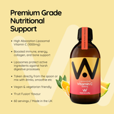 Liposomal Vitamin C (1000mg) Liquid - 300ml - 60 servings