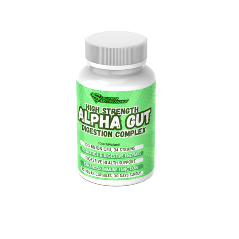 ALPHA GUT 30 VEGAN CAPSULES - HIGH STRENGTH DIGESTION COMPLEX