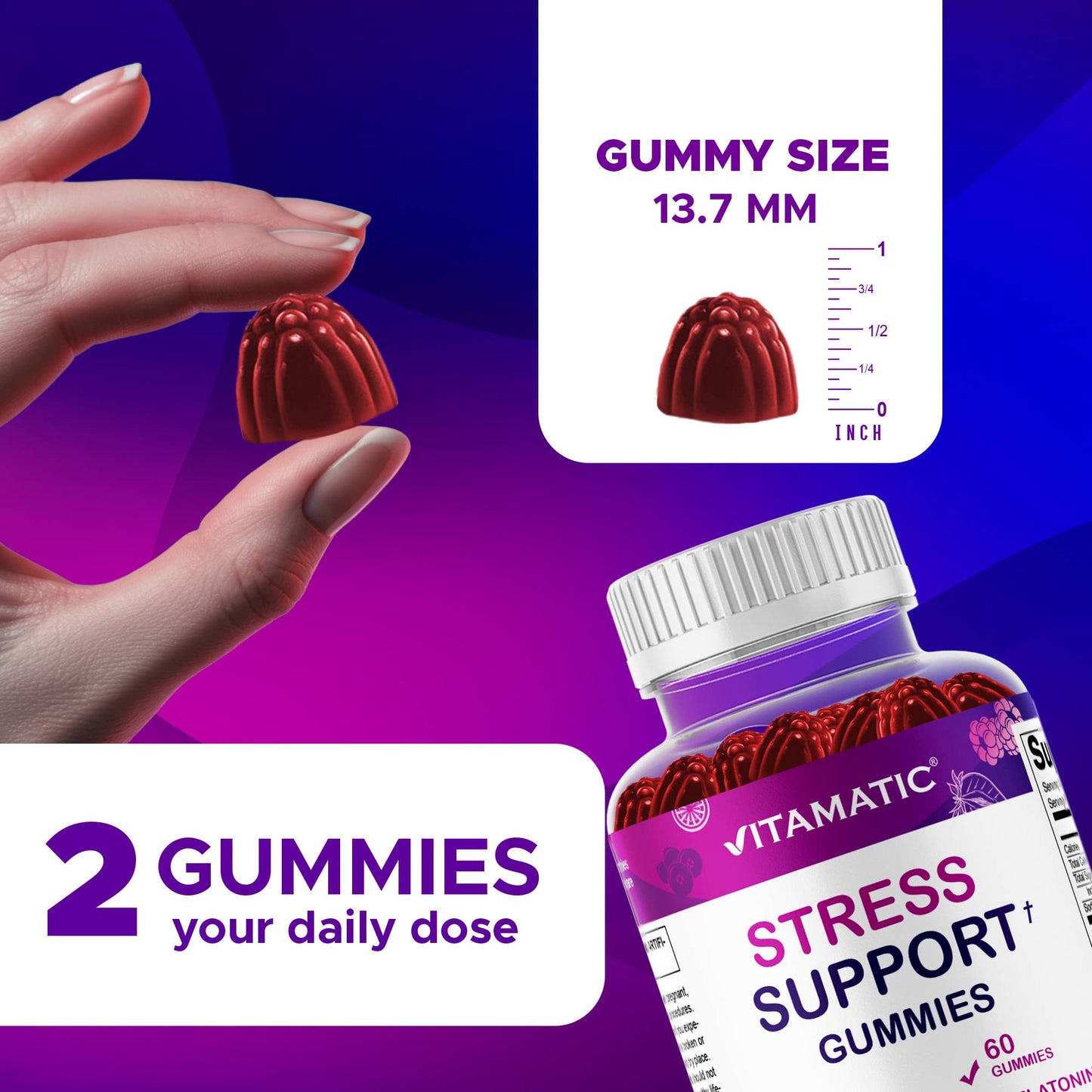 Stress Relief Gummies - 60 Gummies