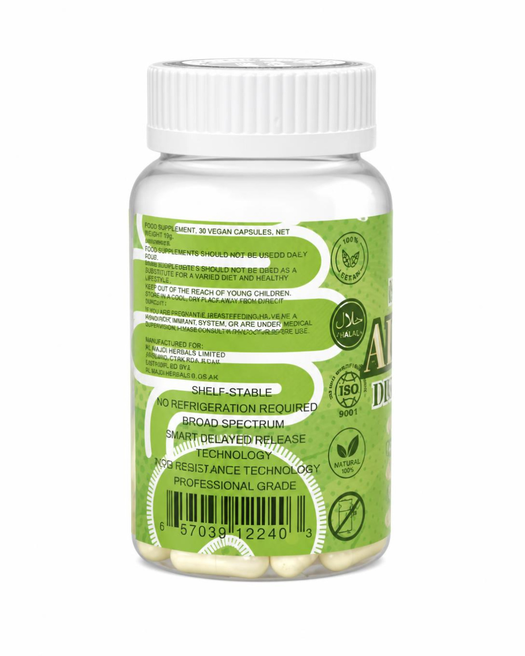ALPHA GUT 30 VEGAN CAPSULES - HIGH STRENGTH DIGESTION COMPLEX