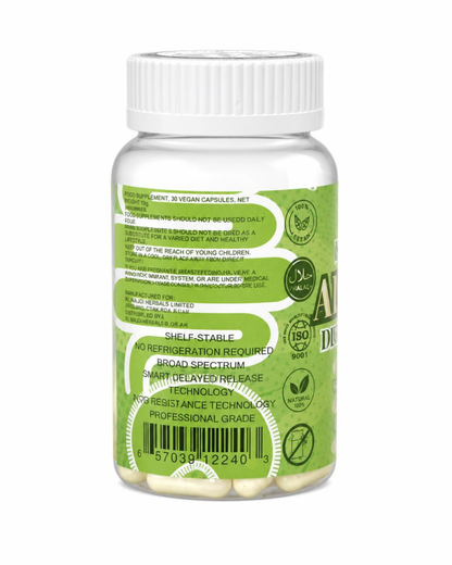 ALPHA GUT 30 VEGAN CAPSULES - HIGH STRENGTH DIGESTION COMPLEX