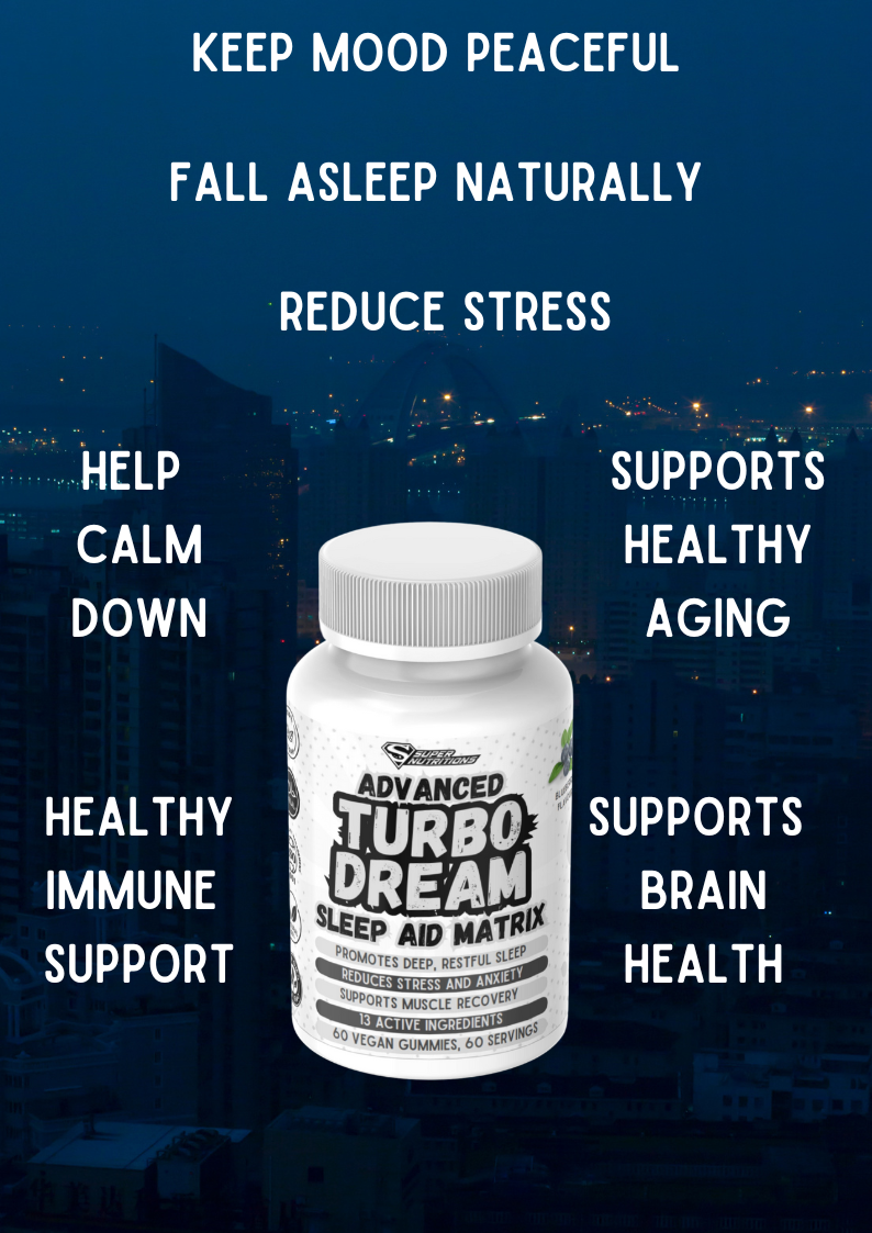 TURBO DREAM 60 GUMMIES ADVANCED SLEEP AID MATRIX
