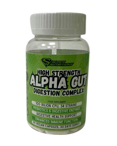 ALPHA GUT 30 VEGAN CAPSULES - HIGH STRENGTH DIGESTION COMPLEX