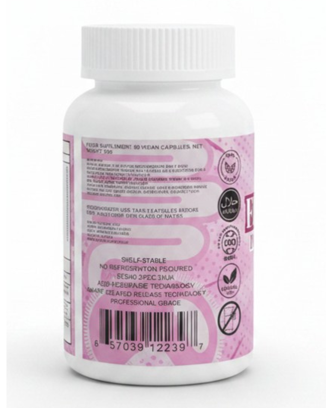 FEMME GUT 60 VEGAN CAPSULES - HIGH STRENGTH DIGESTION COMPLEX FOR WOMAN
