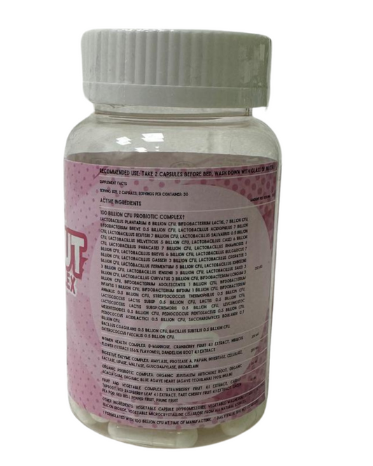FEMME GUT 60 VEGAN CAPSULES - HIGH STRENGTH DIGESTION COMPLEX FOR WOMAN