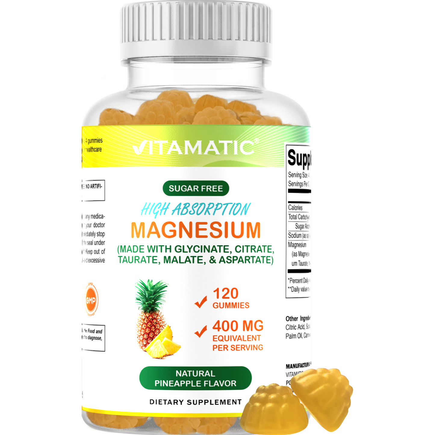 MAGNESIUM 400MG PER SERVING 120 GUMMIES