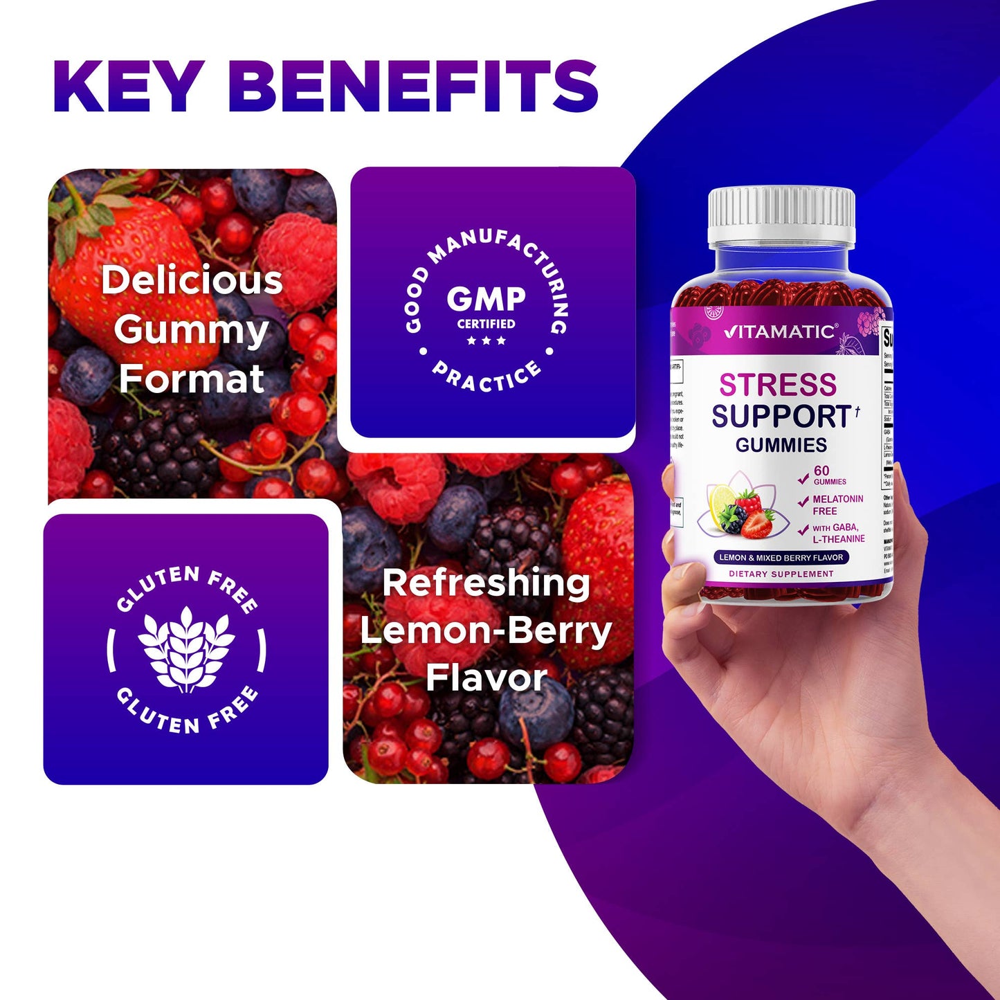 Stress Relief Gummies - 60 Gummies