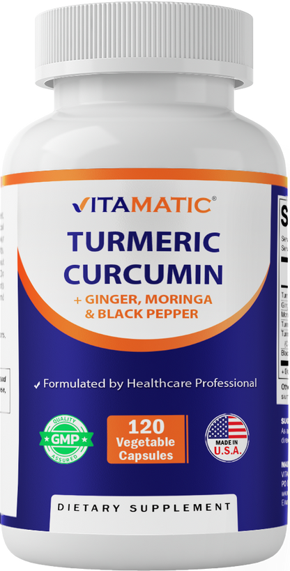 Vitamatic Turmeric Curcumin Complex 3000mg - 120 Capsules