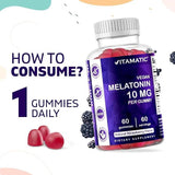 Vitamatic Melatonin 10mg 60 Vegan Gummies