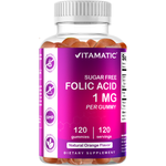 Vitamatic Folic Acid 1000mcg (1 mg) 120 gummies