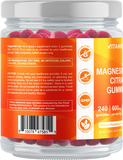Vitamatic Magnesium Citrate Gummies 600mg per Serving - 240