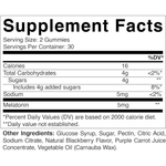VEGAN MELATONIN GUMMIES 5MG 60 GUMMIES