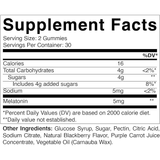 VEGAN MELATONIN GUMMIES 5MG 60 GUMMIES