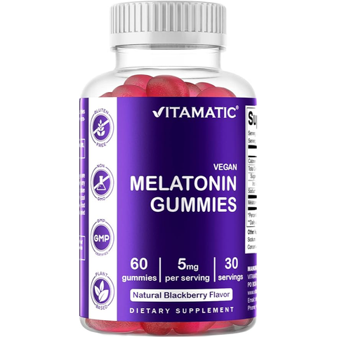 VEGAN MELATONIN GUMMIES 5MG 60 GUMMIES