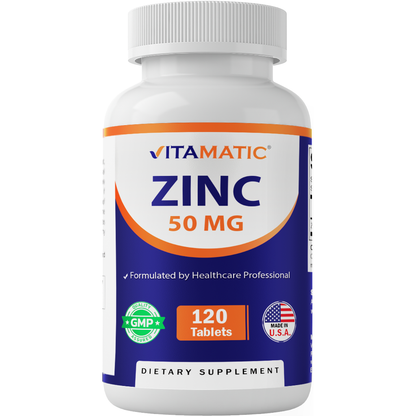 Vitamatic Zinc 50mg - 120 Tablets