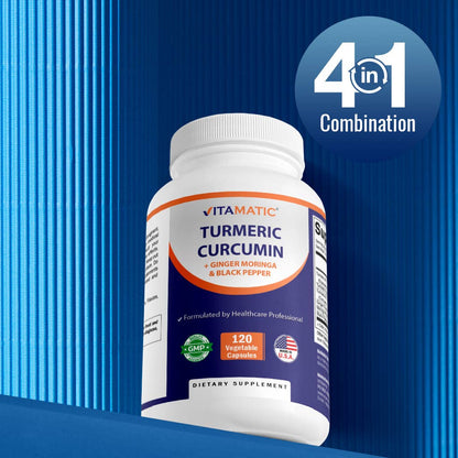 Vitamatic Turmeric Curcumin Complex 3000mg - 120 Capsules
