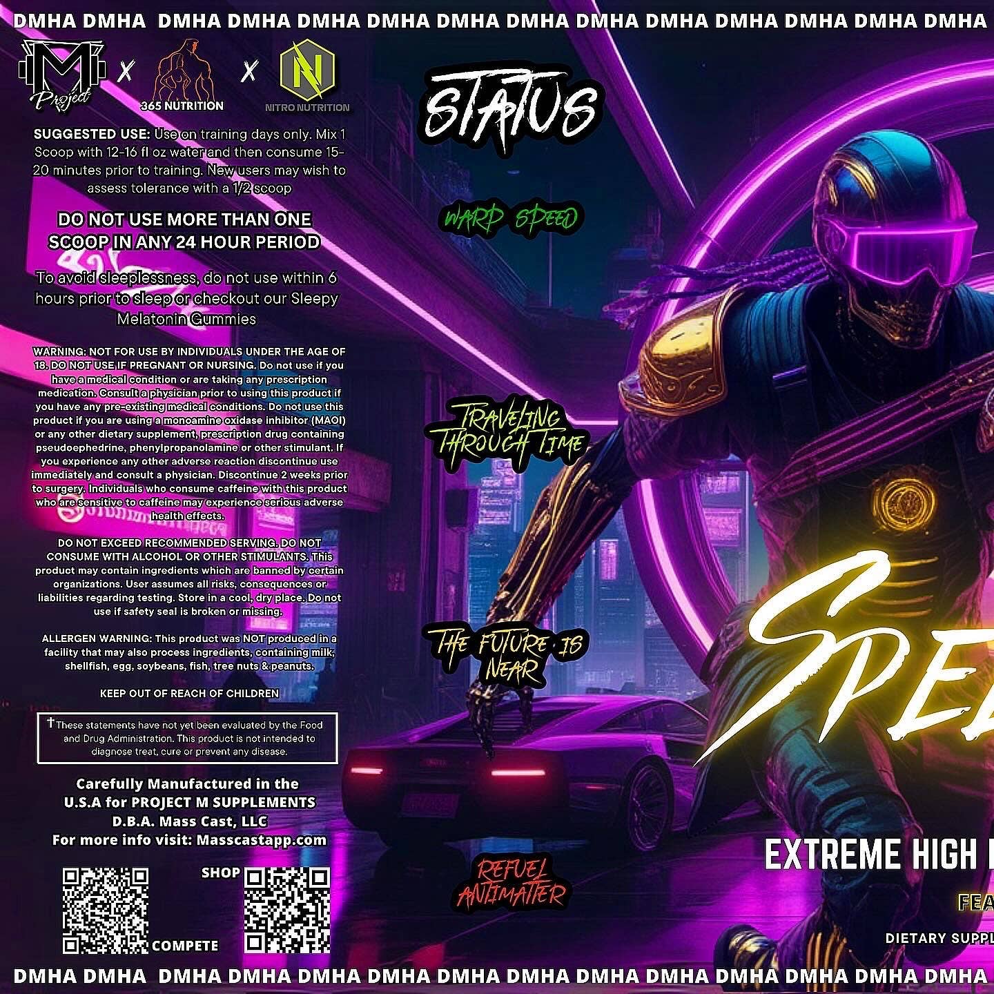 Speed Force Extreme Pump Mid Stim Pre-Workout by Project M