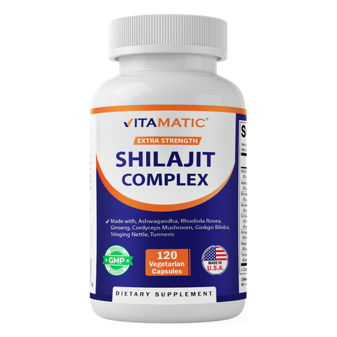 Shilajit Complex 9000mg Equivalent 120  Capsules