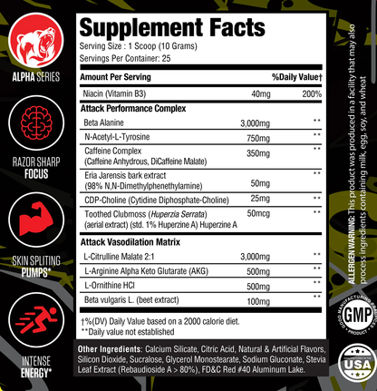 Animalistic Attack – Pre-Training Amplifier 25 servings