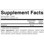 MELATONIN 20 MG 60 TABLETS