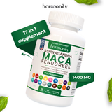 MACA, ASHWAGANDHA, FENUGREEK BLEND 1400MG 60CAPS - 17-in-1 Sexual Enhancement Supplement – Libido Booster for Men and Women