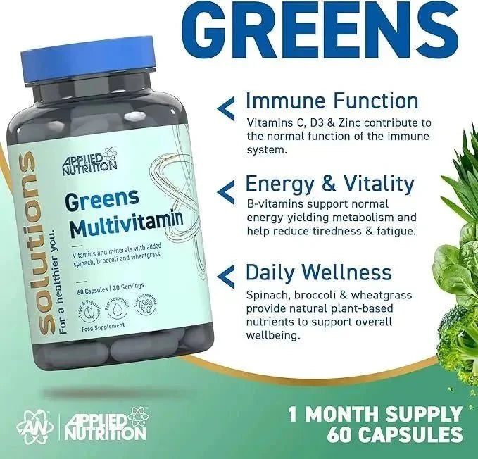 GREENS MULTIVITAMINS 60 CAPSULES