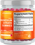 Vitamatic Magnesium Citrate Gummies 600mg per Serving - 240