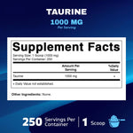 Vitamatic | Pure Taurine 1000mg |  250 Servings